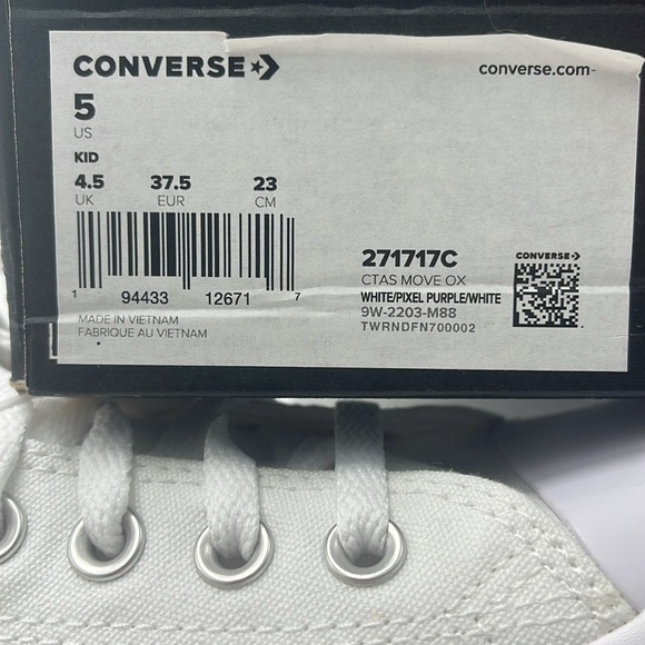 Converse Women's White Purple Platform Sneakers 271717C
CTAS MOVE OX
WHITE/PIXEL - Picture 16 of 16